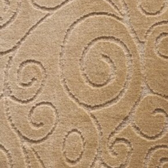 Scroll Oversize 3PC Bathroom Set Contour ,Mat ,Toilet Lid Cover Taupe - Picture 3 of 3